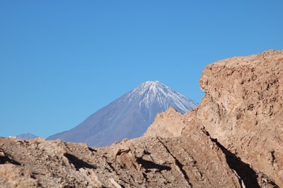 航拍照片山阿尔卑斯山
